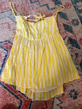 Yellow and White Tank Too